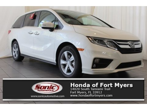 White Diamond Pearl Honda Odyssey EX-L.  Click to enlarge.