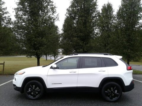 Bright White Jeep Cherokee Latitude.  Click to enlarge.