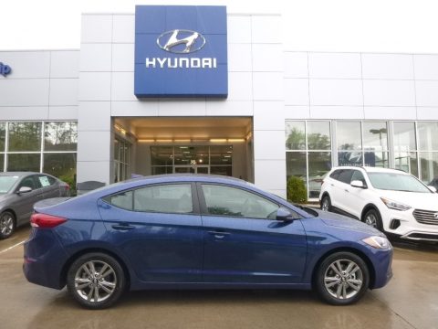 Lakeside Blue Hyundai Elantra Value Edition.  Click to enlarge.