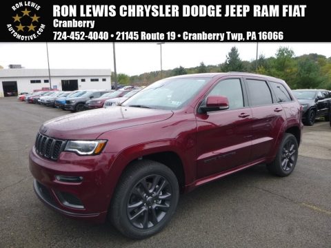 Velvet Red Pearl Jeep Grand Cherokee Overland 4x4.  Click to enlarge.
