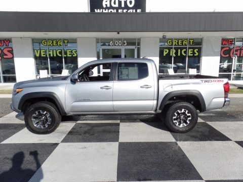 Silver Sky Metallic Toyota Tacoma TRD Off Road Double Cab 4x4.  Click to enlarge.