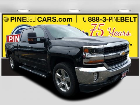 Black Chevrolet Silverado 1500 LT Crew Cab 4x4.  Click to enlarge.