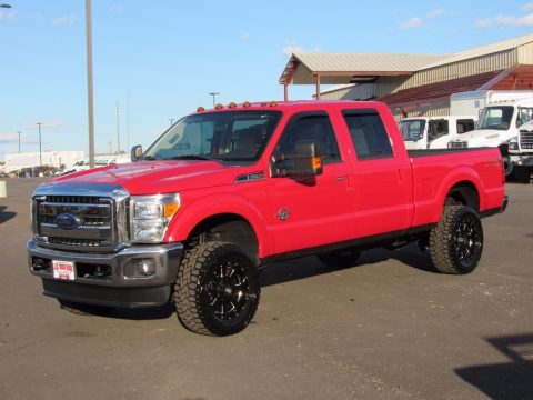 Autumn Red Metallic Ford F250 Super Duty Lariat Crew Cab 4x4.  Click to enlarge.