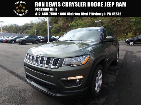 Olive Green Pearl Jeep Compass Latitude 4x4.  Click to enlarge.