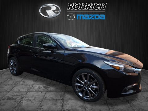Jet Black Mica Mazda MAZDA3 Grand Touring 5 Door.  Click to enlarge.