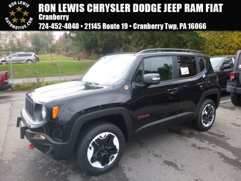 Black Jeep Renegade Trailhawk 4x4.  Click to enlarge.