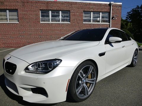 Frozen White BMW M6 Gran Coupe.  Click to enlarge.