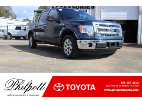 Blue Flame Metallic Ford F150 XLT SuperCrew.  Click to enlarge.