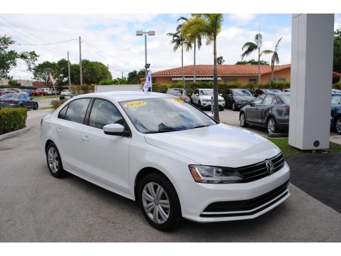 Pure White Volkswagen Jetta S.  Click to enlarge.