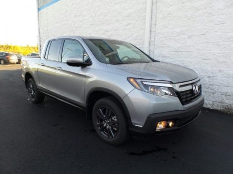 Lunar Silver Metallic Honda Ridgeline Sport AWD.  Click to enlarge.