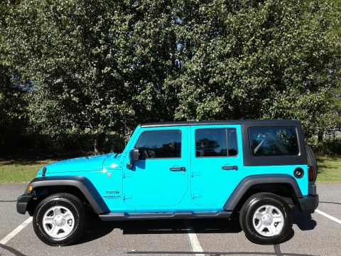 Chief Blue Jeep Wrangler Unlimited Sport 4x4.  Click to enlarge.
