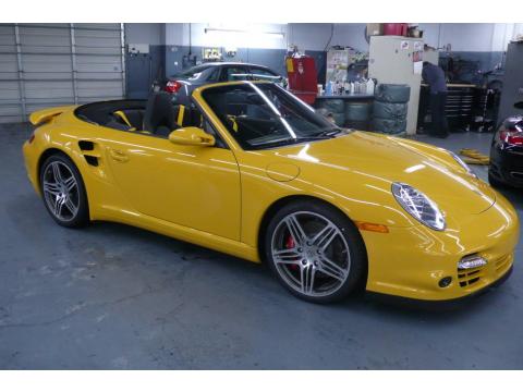 911 turbo porsche yellow