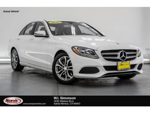 Polar White Mercedes-Benz C 300 Sedan.  Click to enlarge.