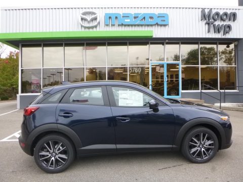 Deep Crystal Blue Mica Mazda CX-3 Touring AWD.  Click to enlarge.