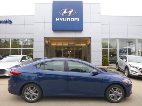 Lakeside Blue Hyundai Elantra Value Edition.  Click to enlarge.