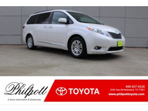 Blizzard Pearl Toyota Sienna XLE Premium.  Click to enlarge.