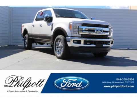 Oxford White Ford F250 Super Duty King Ranch Crew Cab 4x4.  Click to enlarge.