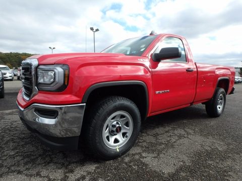 Cardinal Red GMC Sierra 1500 Regular Cab 4WD.  Click to enlarge.