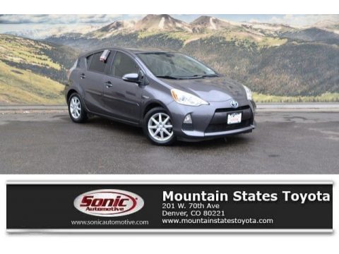 Magnetic Gray Metallic Toyota Prius c Hybrid Three.  Click to enlarge.