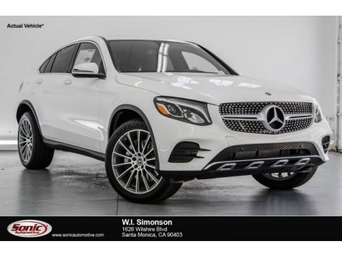 Polar White Mercedes-Benz GLC 300 4Matic Coupe.  Click to enlarge.