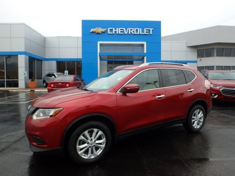 Cayenne Red Nissan Rogue SV AWD.  Click to enlarge.