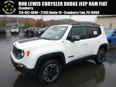 Alpine White Jeep Renegade Trailhawk 4x4.  Click to enlarge.
