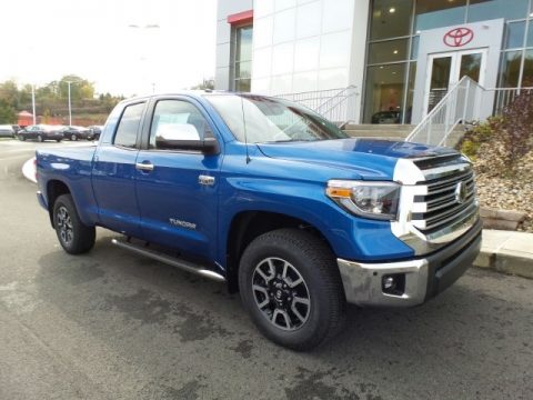 Blazing Blue Pearl Toyota Tundra Limited Double Cab 4x4.  Click to enlarge.
