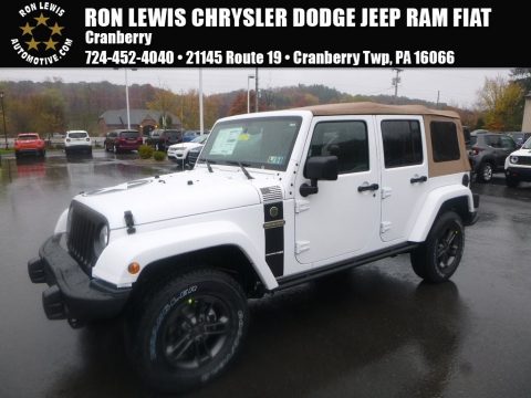 Bright White Jeep Wrangler Unlimited Freedom Edition 4X4.  Click to enlarge.