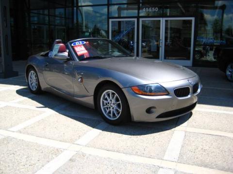 Sterling Grey Metallic BMW Z4 2.5i Roadster.  Click to enlarge.