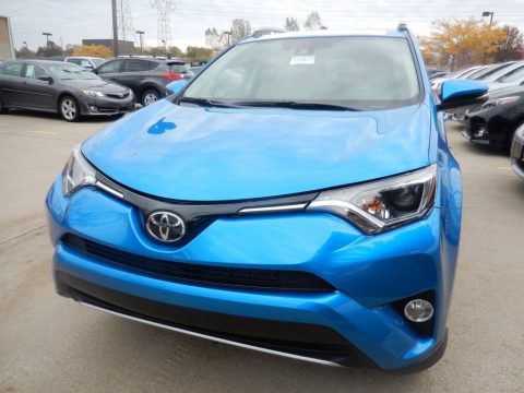 Electric Storm Blue Toyota RAV4 XLE AWD.  Click to enlarge.