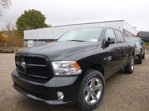 Brilliant Black Crystal Pearl Ram 1500 Express Crew Cab 4x4.  Click to enlarge.