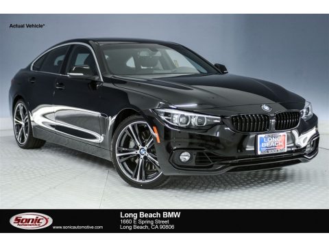 Jet Black BMW 4 Series 440i Gran Coupe.  Click to enlarge.