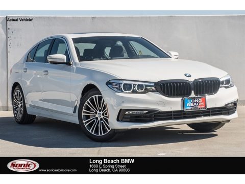 Alpine White BMW 5 Series 530i Sedan.  Click to enlarge.