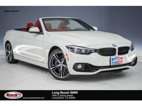 Alpine White BMW 4 Series 440i Convertible.  Click to enlarge.