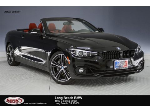 Jet Black BMW 4 Series 440i Convertible.  Click to enlarge.