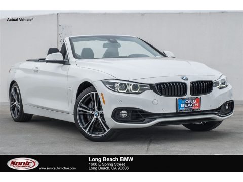 Alpine White BMW 4 Series 440i Convertible.  Click to enlarge.