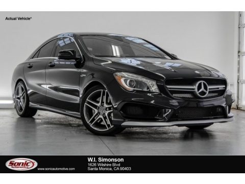 Night Black Mercedes-Benz CLA 45 AMG.  Click to enlarge.