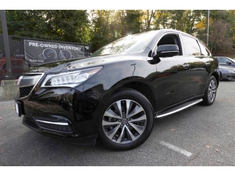 Crystal Black Pearl Acura MDX SH-AWD Technology.  Click to enlarge.