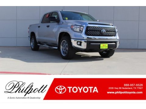 Silver Sky Metallic Toyota Tundra SR5 CrewMax 4x4.  Click to enlarge.