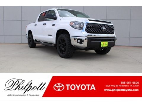 Super White Toyota Tundra TSS CrewMax.  Click to enlarge.