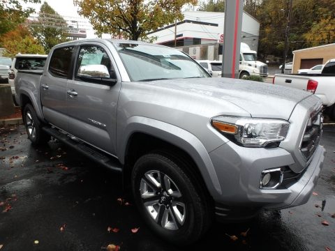 Silver Sky Metallic Toyota Tacoma Limited Double Cab 4x4.  Click to enlarge.