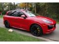 Front 3/4 View of 2016 Porsche Cayenne Turbo S #8