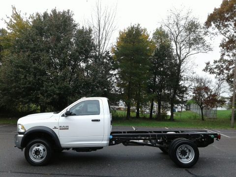Bright White Ram 5500 Tradesman Regular Cab 4x4 Chassis.  Click to enlarge.