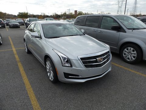 Radiant Silver Metallic Cadillac ATS Luxury AWD.  Click to enlarge.