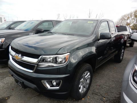 Graphite Metallic Chevrolet Colorado LT Extended Cab 4x4.  Click to enlarge.