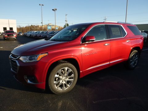 Cajun Red Tintcoat Chevrolet Traverse Premier AWD.  Click to enlarge.