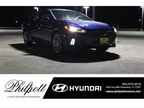 Lakeside Blue Hyundai Sonata Sport 2.0T.  Click to enlarge.