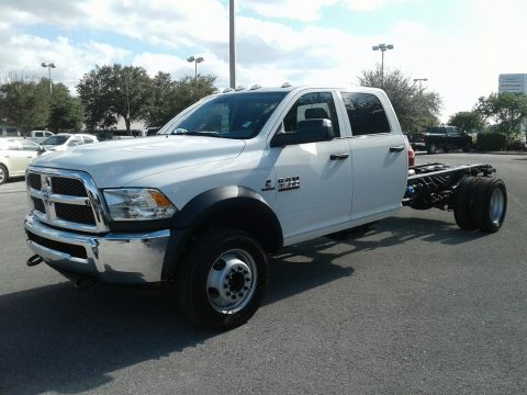 Bright White Ram 4500 Tradesman Crew Cab 4x4 Chassis.  Click to enlarge.