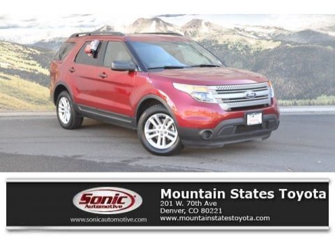 Ruby Red Ford Explorer 4WD.  Click to enlarge.