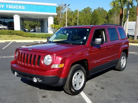 Deep Cherry Red Crystal Pearl Jeep Patriot Sport.  Click to enlarge.
